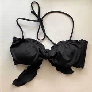 All Black Bikini Bandeau Top